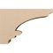 Ekena Millwork 8"W x 24"D x 16"H Classic Diane Rough Cedar Woodgrain TimberThane Corbel, Primed Tan CORUR08X24X16DIARCPR - alternate 5